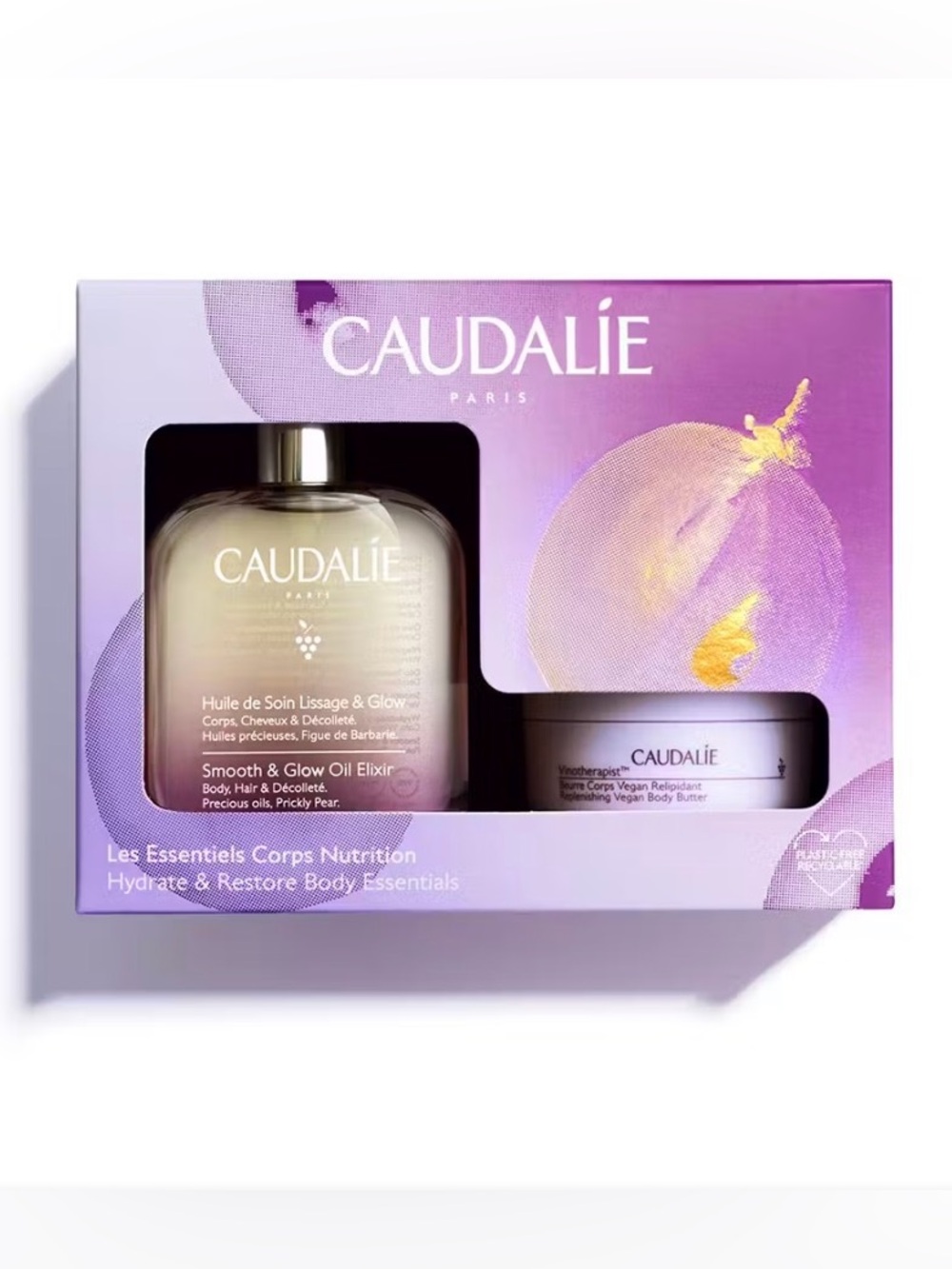 BNIB Caudalie Hydrate & Restore Body Essentials Set